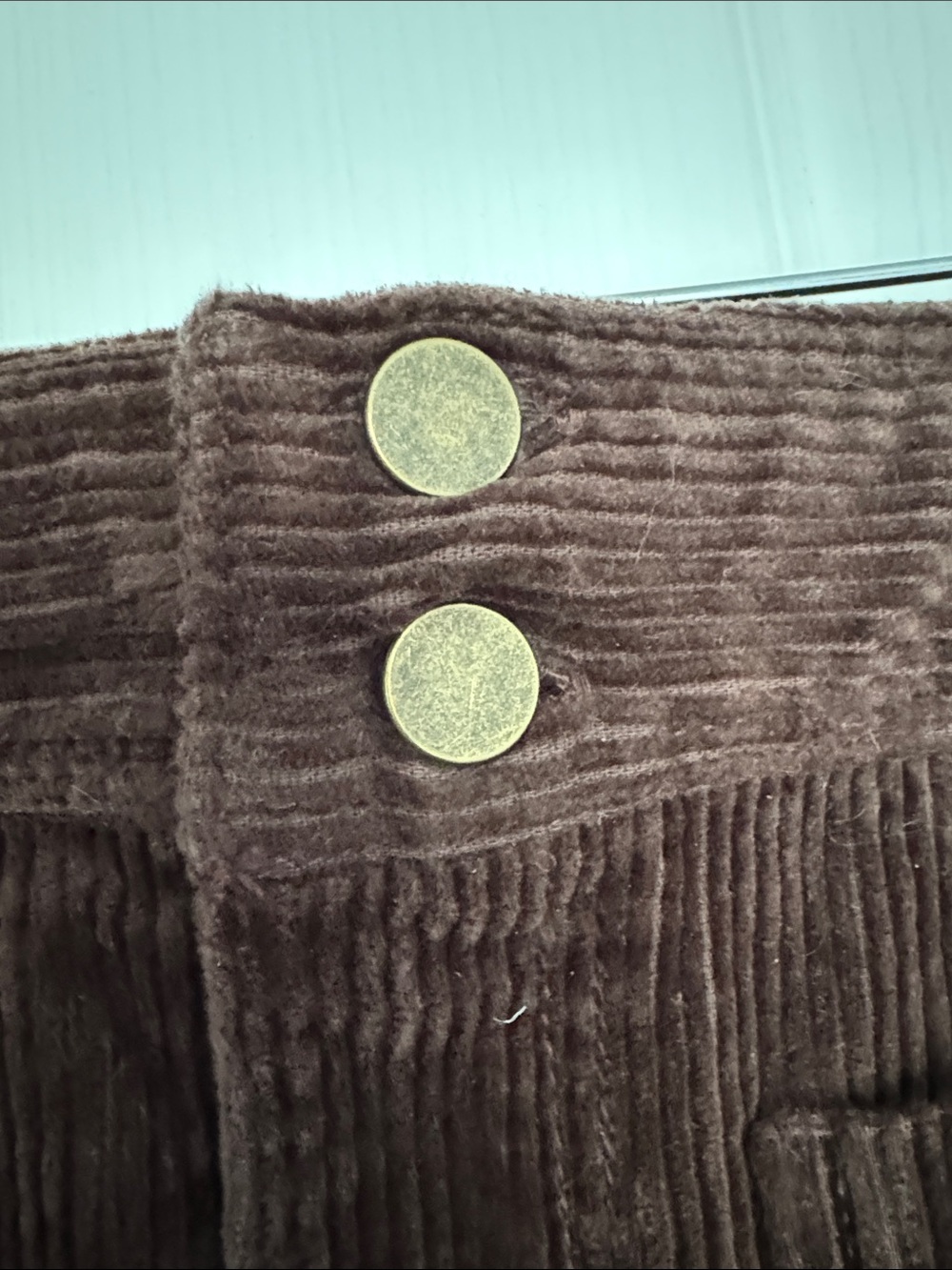 LOFT Chocolate Corduroy Mini Skirt - Picture 5 of 7